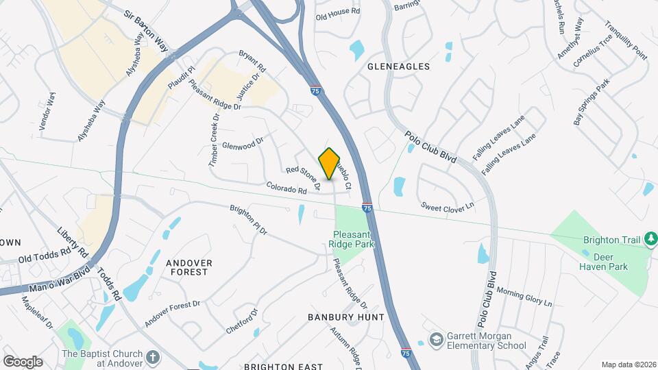 1409 Pleasant Ridge Dr Map and Location Details