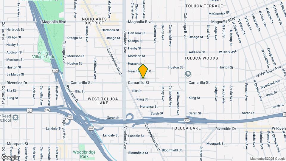 10849 Camarillo St Map and Location Details