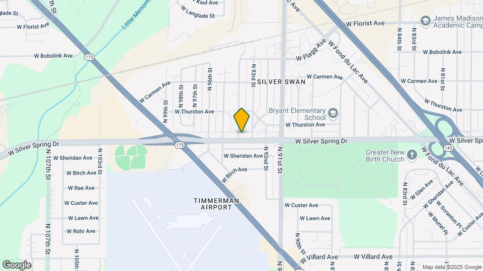 9332 W Silver Spring Dr Map and Location Details