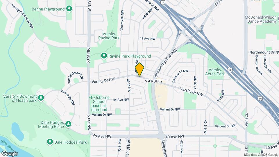 4835 Varsity Dr NW Map and Location Details