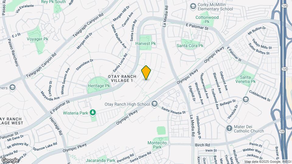 1529 Piedmont St Map and Location Details