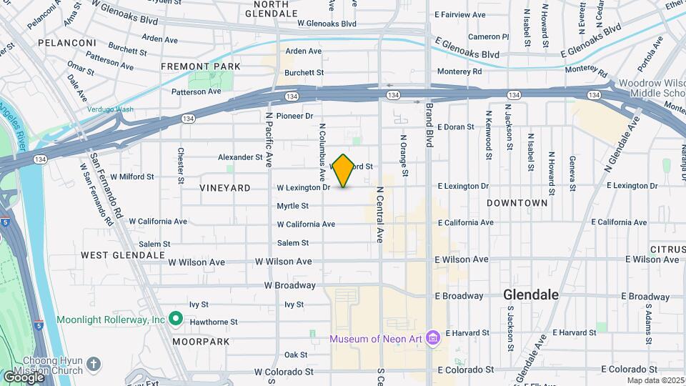 352 W Lexington Dr Map and Location Details