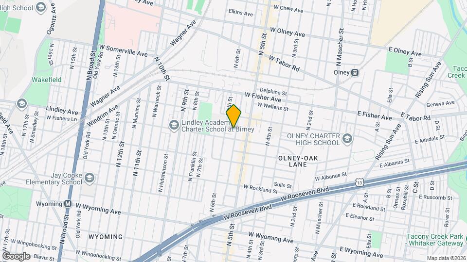 5122 N Fairhill St Mapa y Detalles de la Ubicación