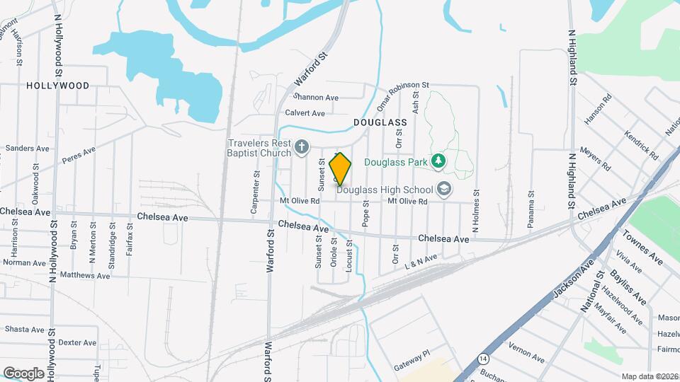 1580 Oriole St Map and Location Details