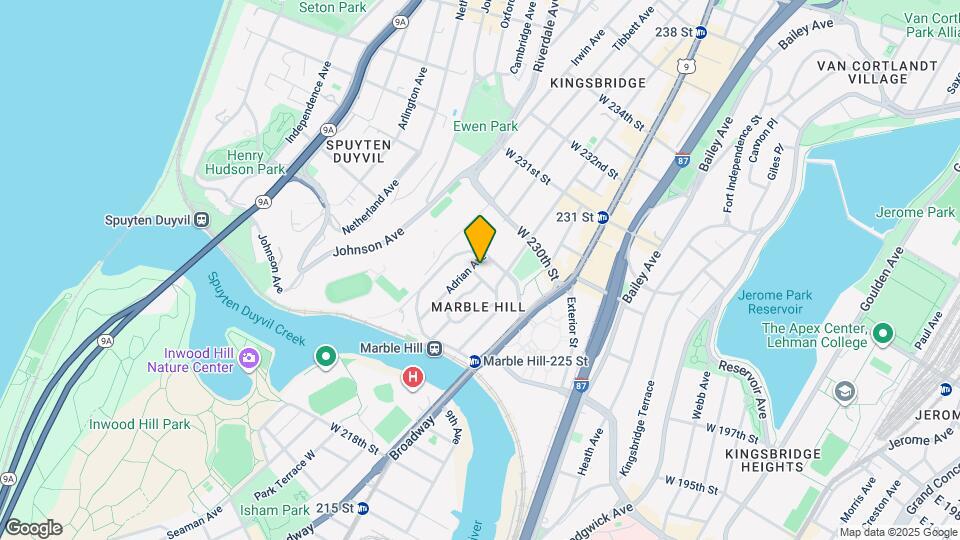 125 W 227th St, Unit 2f Map and Location Details