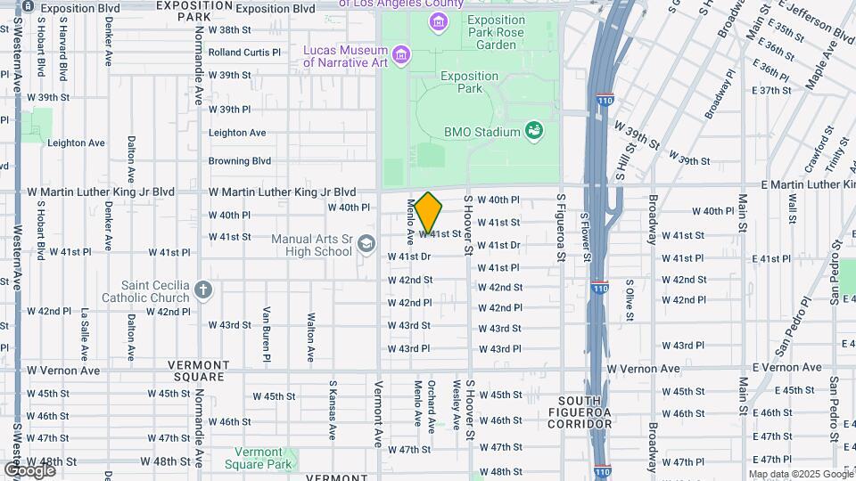 856 1/2 W 41st St Map and Location Details