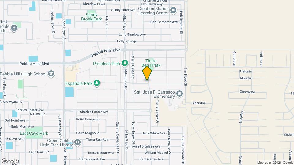 2801 Tierra Garden Dr Map and Location Details