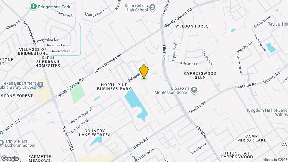 19538 Piney Lake Dr Map and Location Details