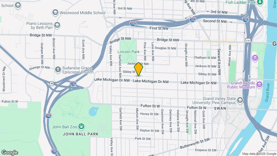 1055 Lake Michigan Dr NW Mapa y Detalles de la Ubicación