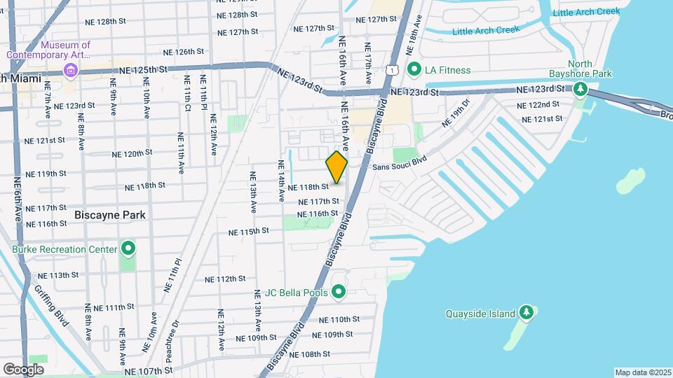 1590 NE 118th St Map and Location Details