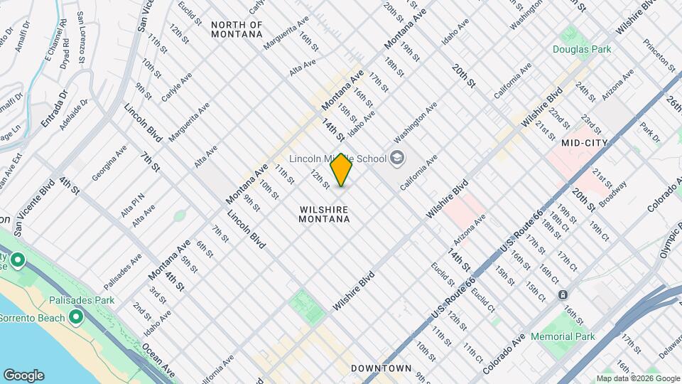 1201-1207 Washington Ave., Unit 1201 Map and Location Details