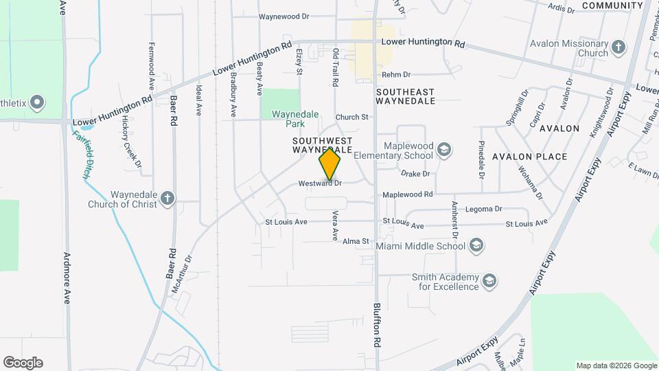 2605 Westward Dr Map and Location Details