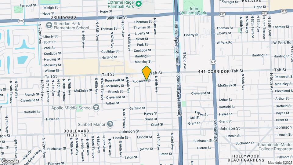 6460 Roosevelt St Map and Location Details
