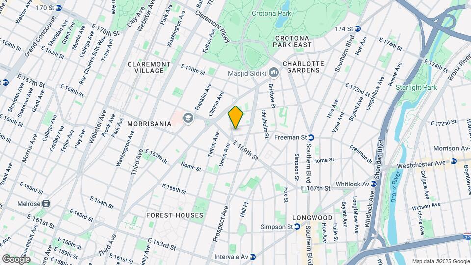 1272 Union Ave Mapa y Detalles de la Ubicación