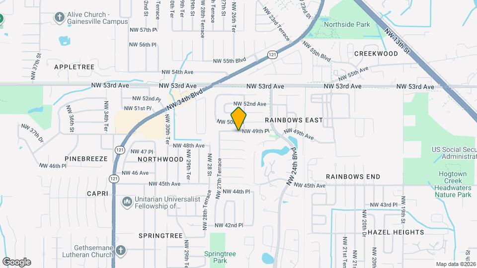 2625 NW 49th Pl Map and Location Details