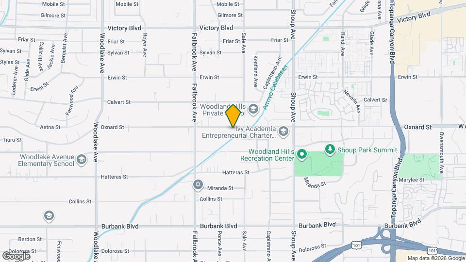 22636 Oxnard St Map and Location Details