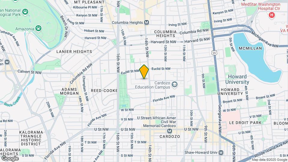 1420 Clifton St NW Map and Location Details