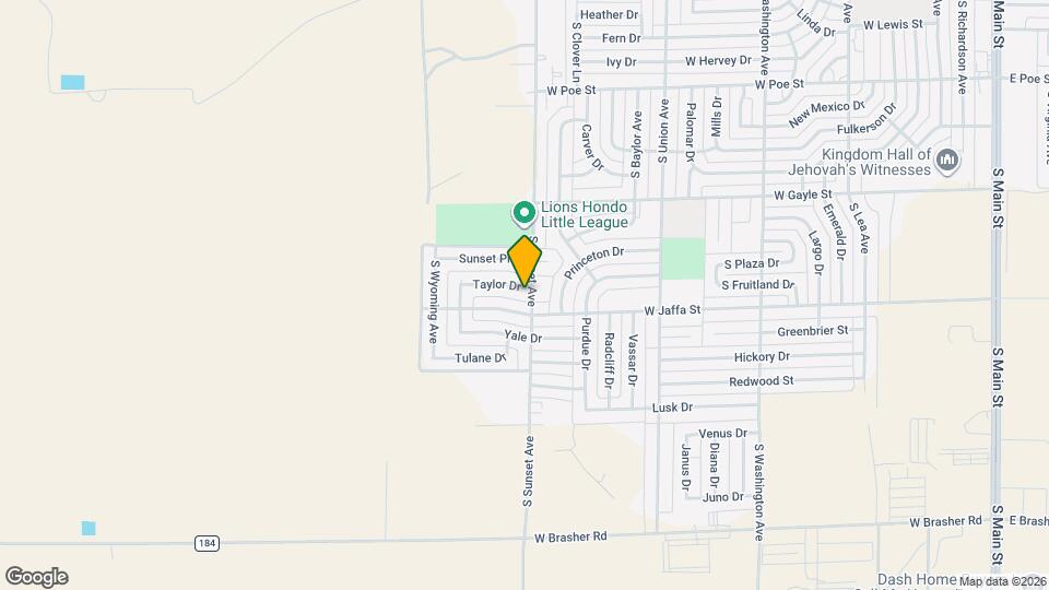 1300 Taylor Dr Map and Location Details