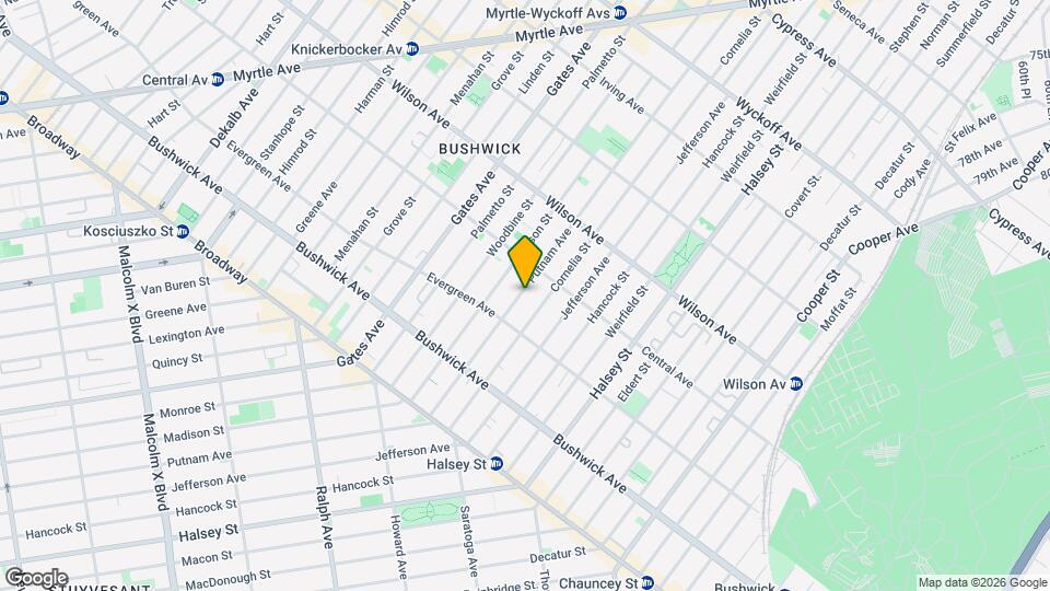 1232 Putnam Ave Map and Location Details