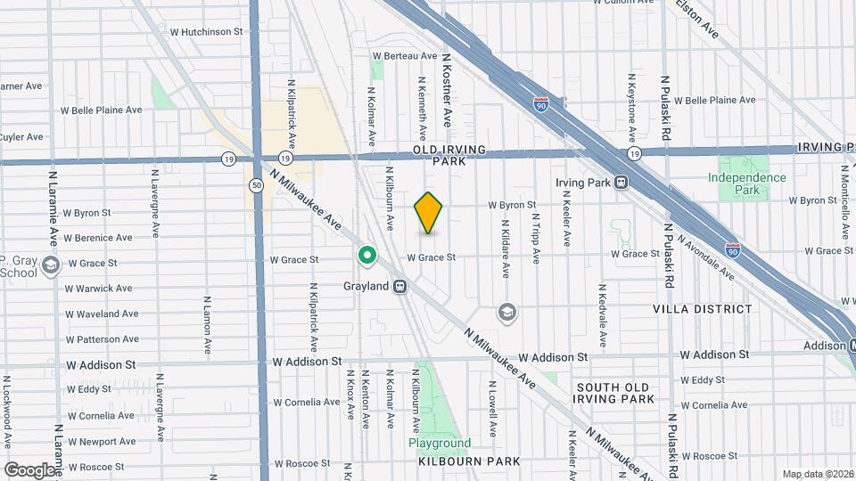 3819 N Kenneth Ave Map and Location Details