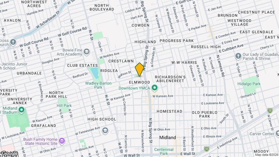 501 W Cuthbert Ave Map and Location Details