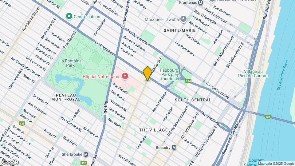 1650-1656 Ontario Rue E Map and Location Details