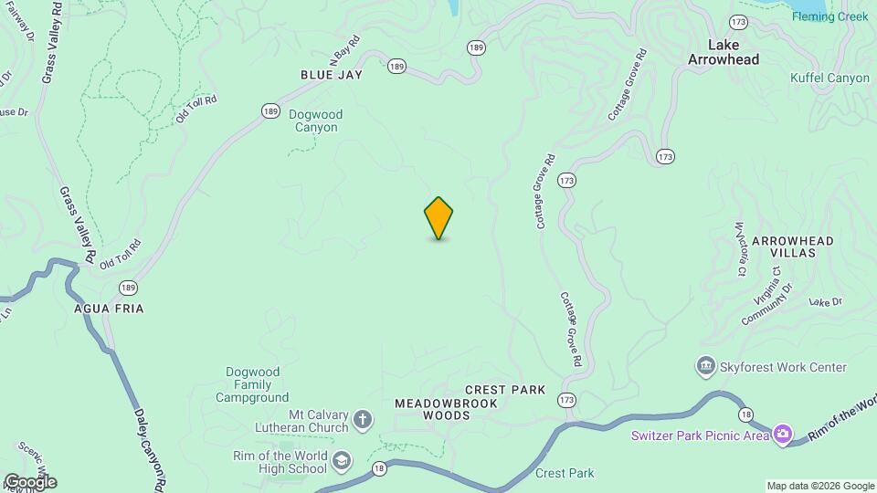 711 Blue Jay Canyon Rd Map and Location Details