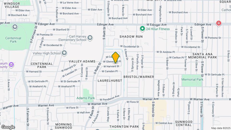 1801 W Harvard Mapa y Detalles de la Ubicación