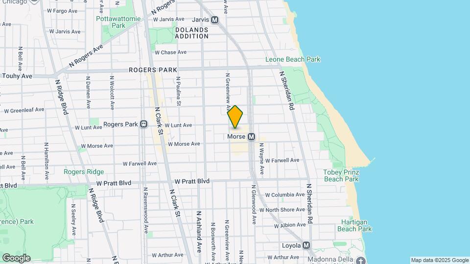 1433-45 W Lunt Ave Map and Location Details