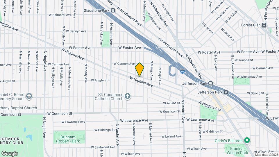 5816 W Higgins Ave Map and Location Details