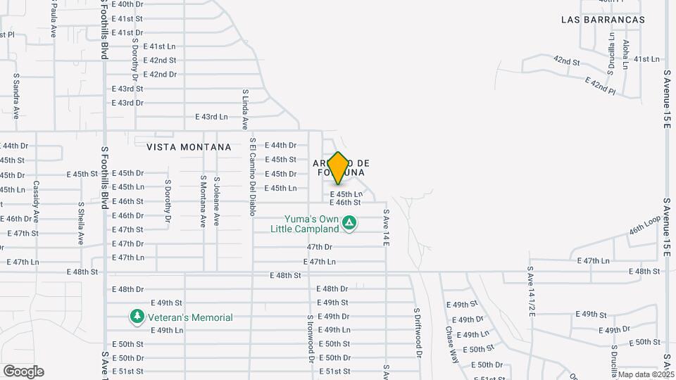 13766 E 45th Ln Map and Location Details