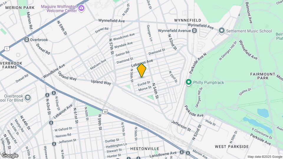 5446 W Berks St Map and Location Details