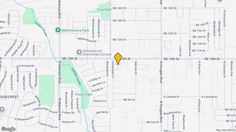 1925 Honey Locust Dr Map and Location Details