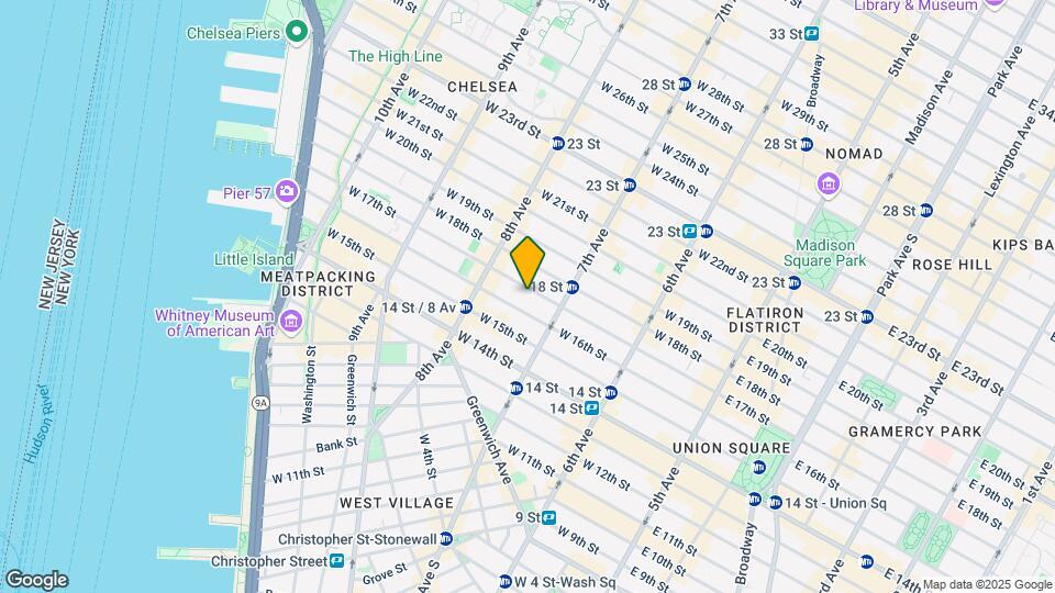 228 W 17th St Map and Location Details