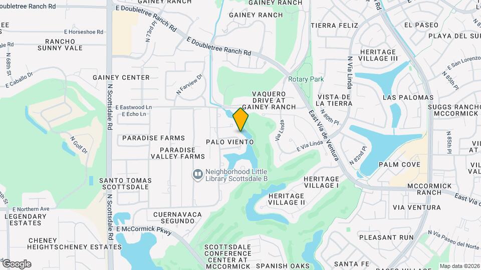 7638 E Vía De Lindo Map and Location Details