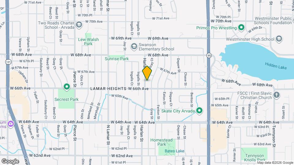 6622 Harlan St Map and Location Details