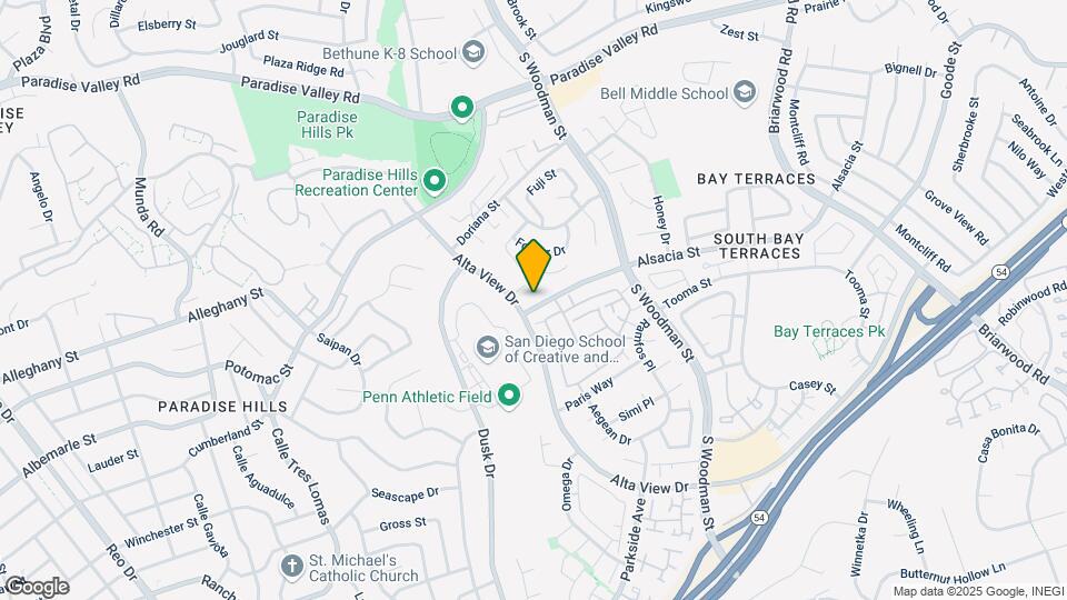 6762 Alsacia St Map and Location Details