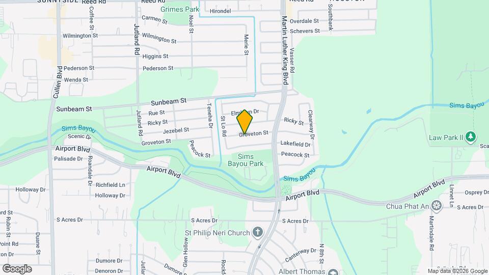 5534 Groveton St Map and Location Details