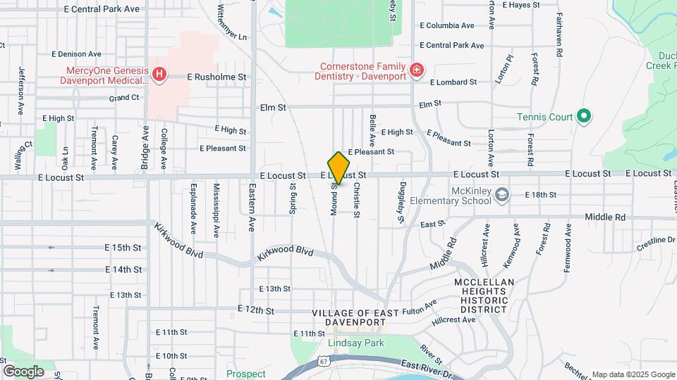 1717 Mound St Map and Location Details