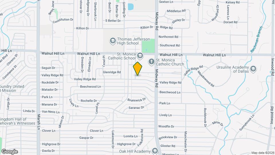 4135 Valley Ridge Rd Map and Location Details