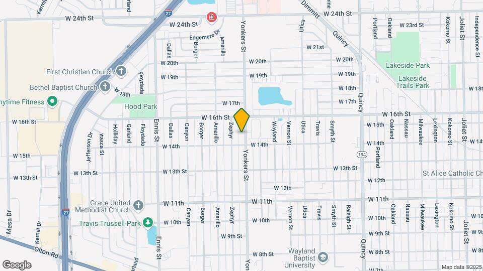 1405 Yonkers St Map and Location Details