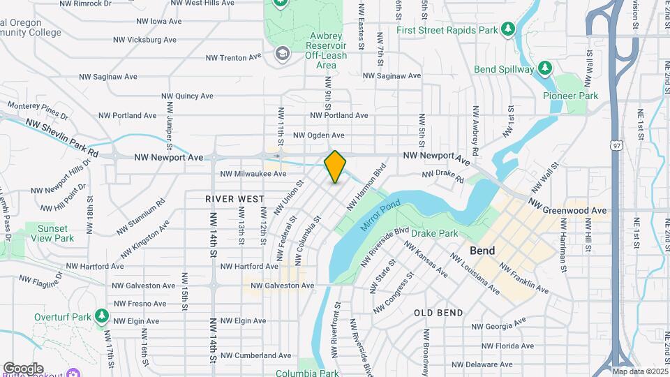 1315 NW Columbia St Map and Location Details