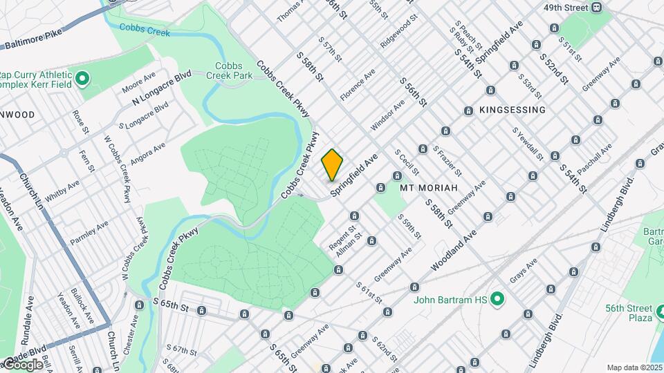 5965 Springfield Ave Map and Location Details