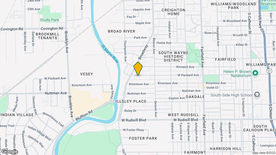 1211 W Packard Ave Map and Location Details