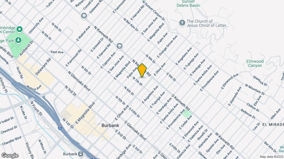 714 E Orange Grove Ave Map and Location Details