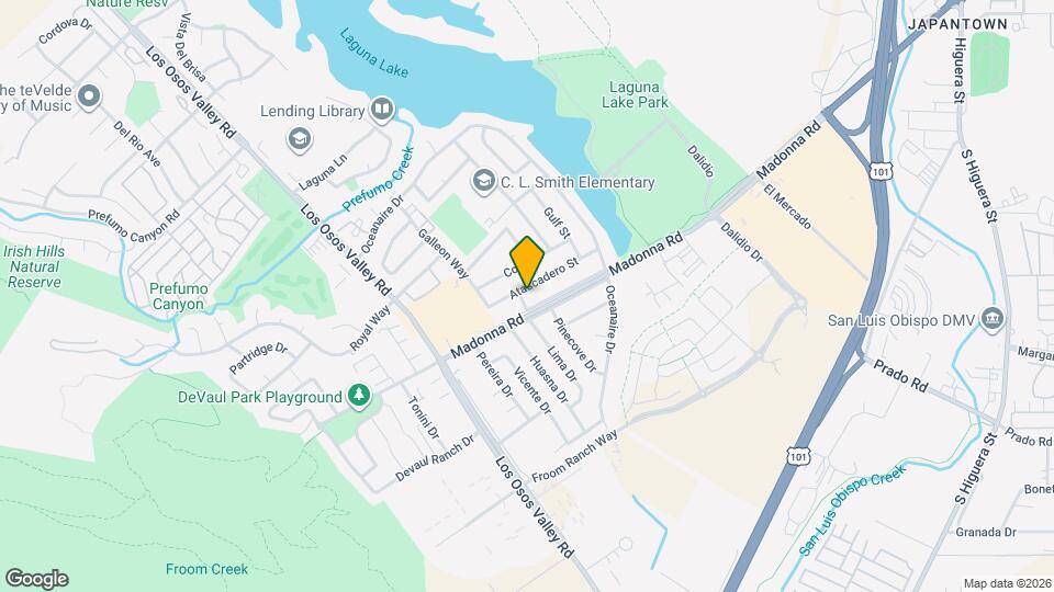 1191 Atascadero St Map and Location Details