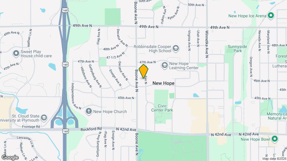 4613 Aquila Ave N Map and Location Details