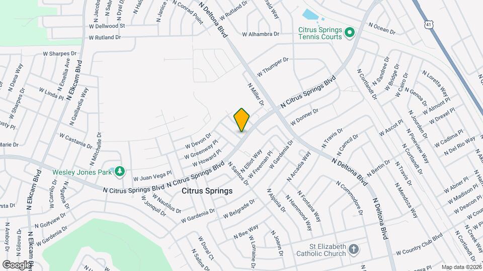 9482 N Citrus Springs Blvd Map and Location Details