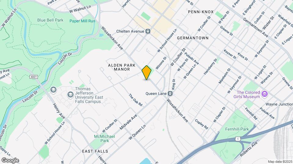 5450 Wissahickon Ave Map and Location Details
