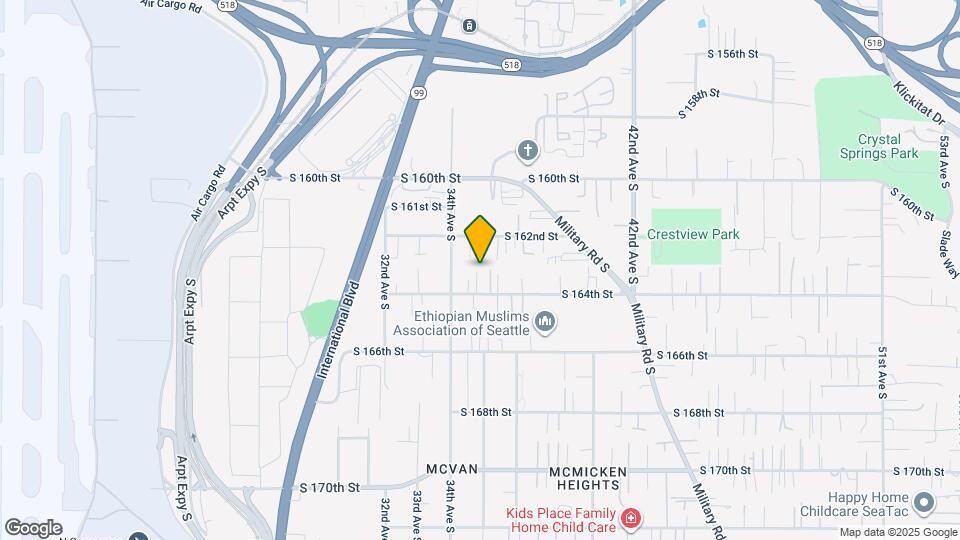 3422 S 164th St Map and Location Details